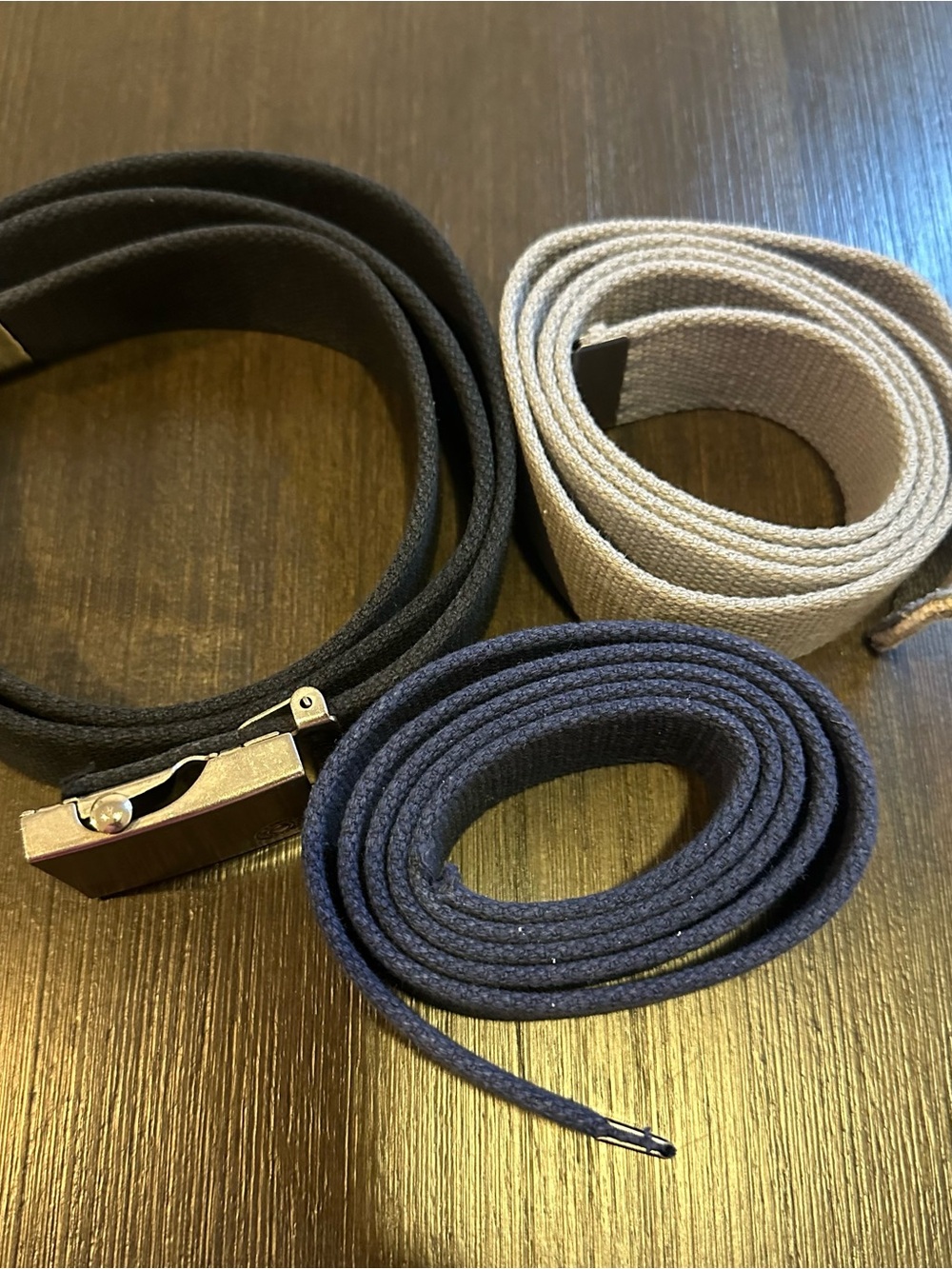 Men's Vintage Levi's cloth web belt buckle